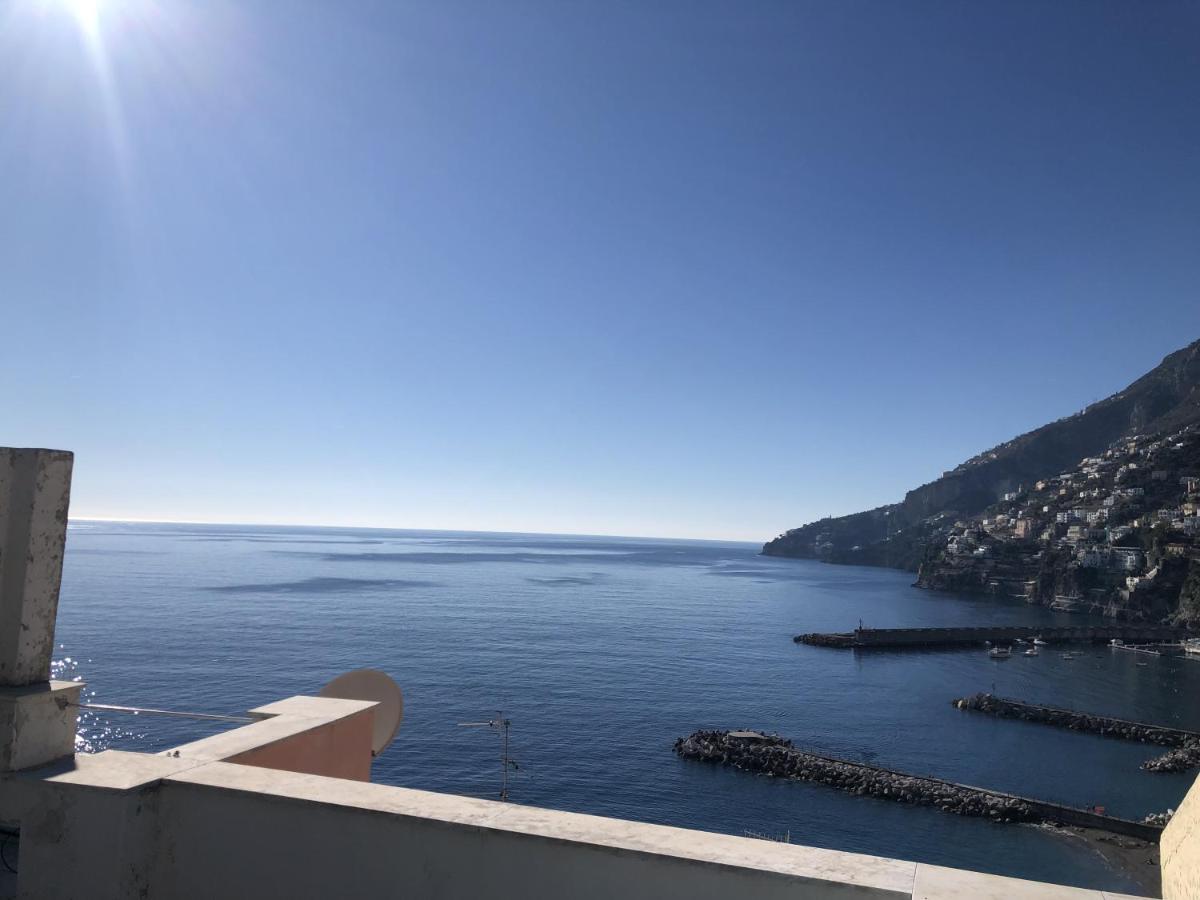 Вилла Infinity Sea View House Амальфи Экстерьер фото